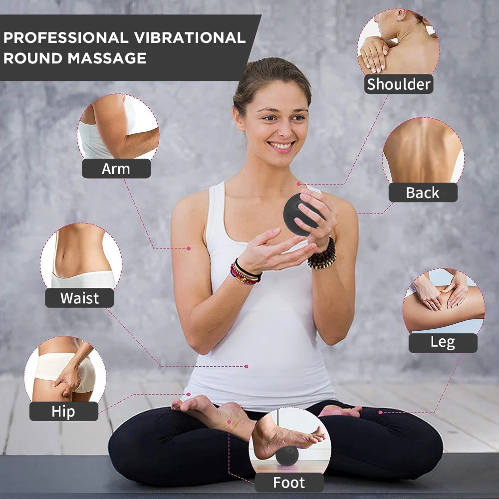 Vibrating Massage Ball Electric Massager for Myofascial Release Trigger  Point Therapy Full Body Deep Tissue Yoga Exercise Ball - AliExpress 66