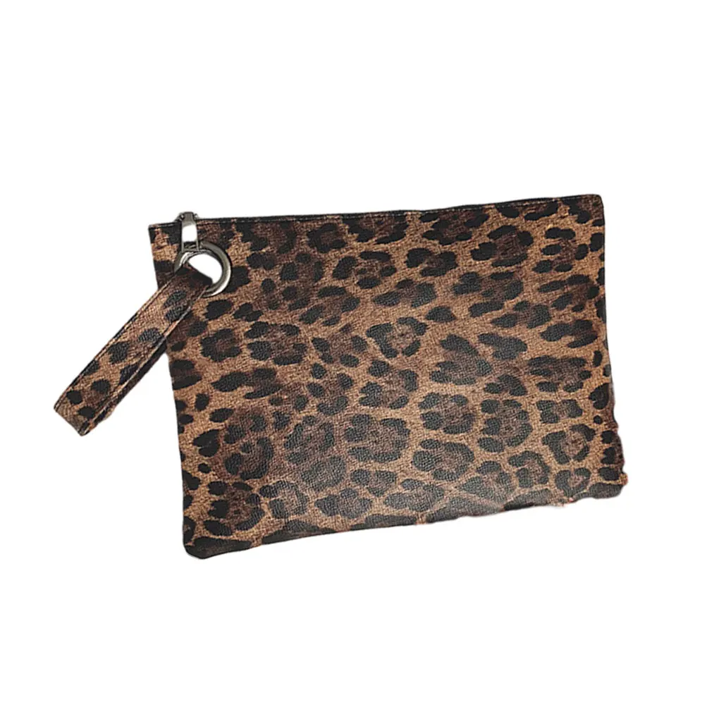 Leopard Multicolored Purse For Women   Fashionable Handbag With Large Capacity Space-saving Yellow Leopard
