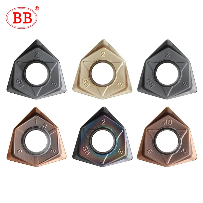 BB WNMU Carbide Insert Holder MFWN Face Shell Mill CNC Indexable Milling Tool Fast Feed Hexagonal Cutting WNMU08