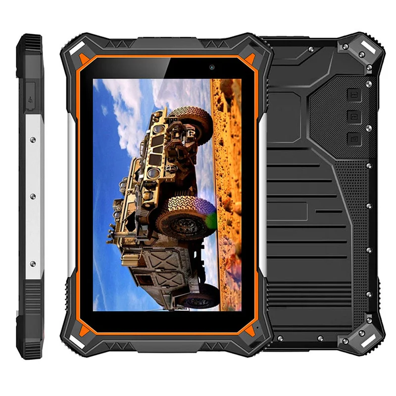 Octa Core Android 12 Rugged Tablet Industrial PC 8 Inch IP68 Waterproof Biometric Handheld Device NFC Explosion Proof Tablet