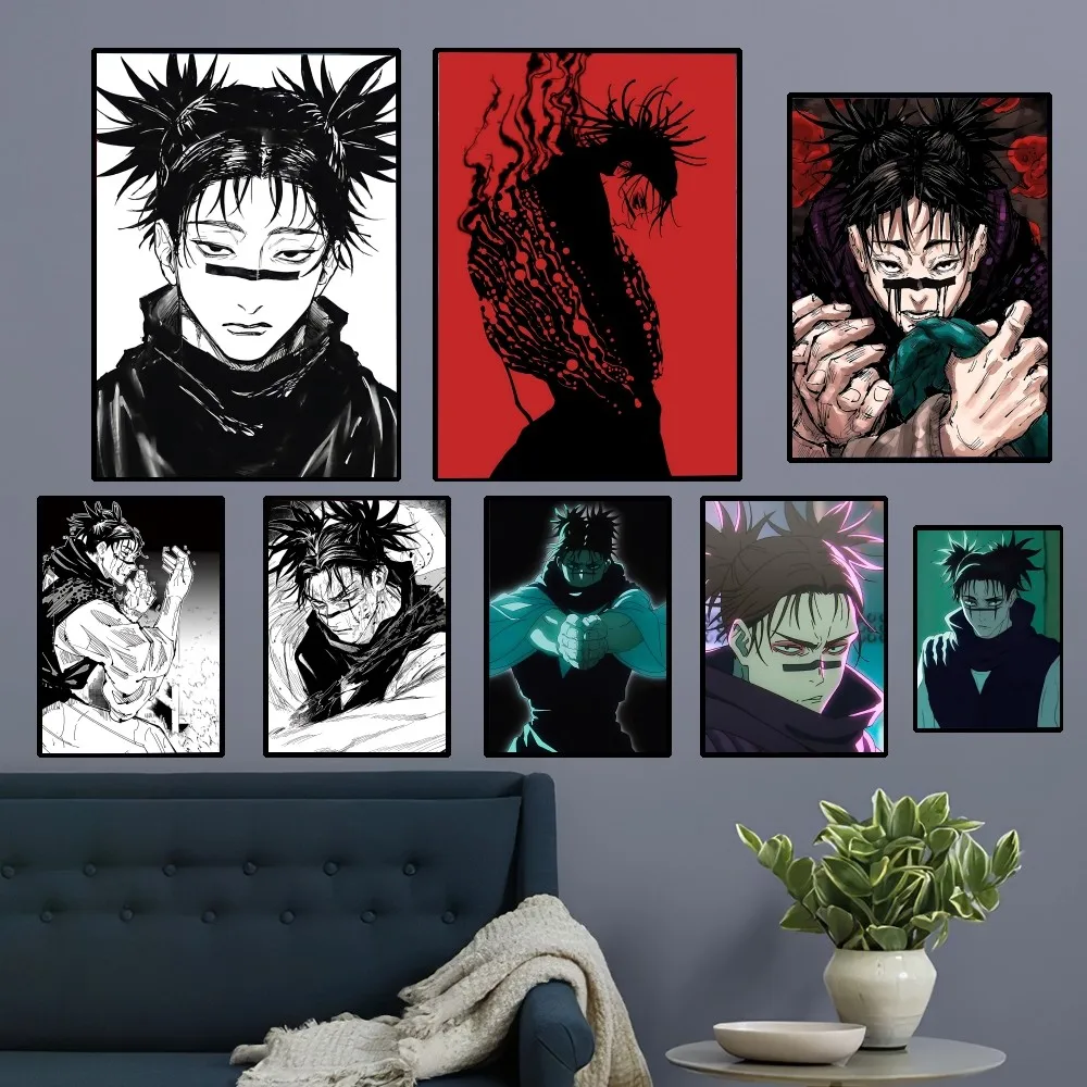 Anime Choso Jujutsu Kaisen Posters Kraft Paper Vintage Poster Wall Art Painting Study Aesthetic Art Small Size Wall Stickers