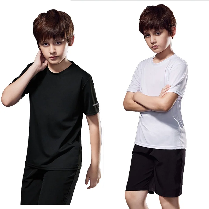 Jungen-Sportbekleidungsset, schnelltrocknend, kurzärmeliges T-Shirt, Shorts, atmungsaktiv, zum Laufen, für das Fitnessstudio, für das Training, Sommer, zweiteiliges Outfit. – Detail 16