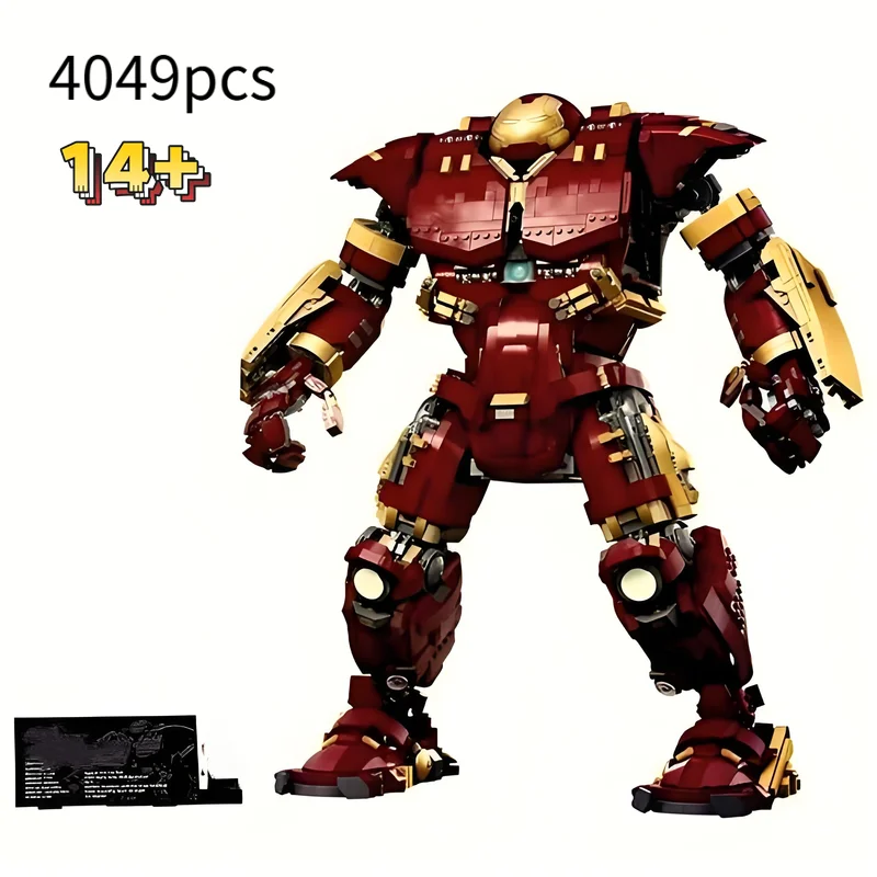 

Новинка! Конструктор Hulkbuster MK44, 4049 деталей, робот MOC, набор 76210, строительные блоки, подарок.