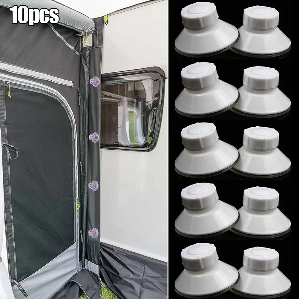 10x Camper Suction Cup Anchor Securing Hook High-Grip Awning Suction Cup Fixing Pads Caravan Motorhome Organiser Holder