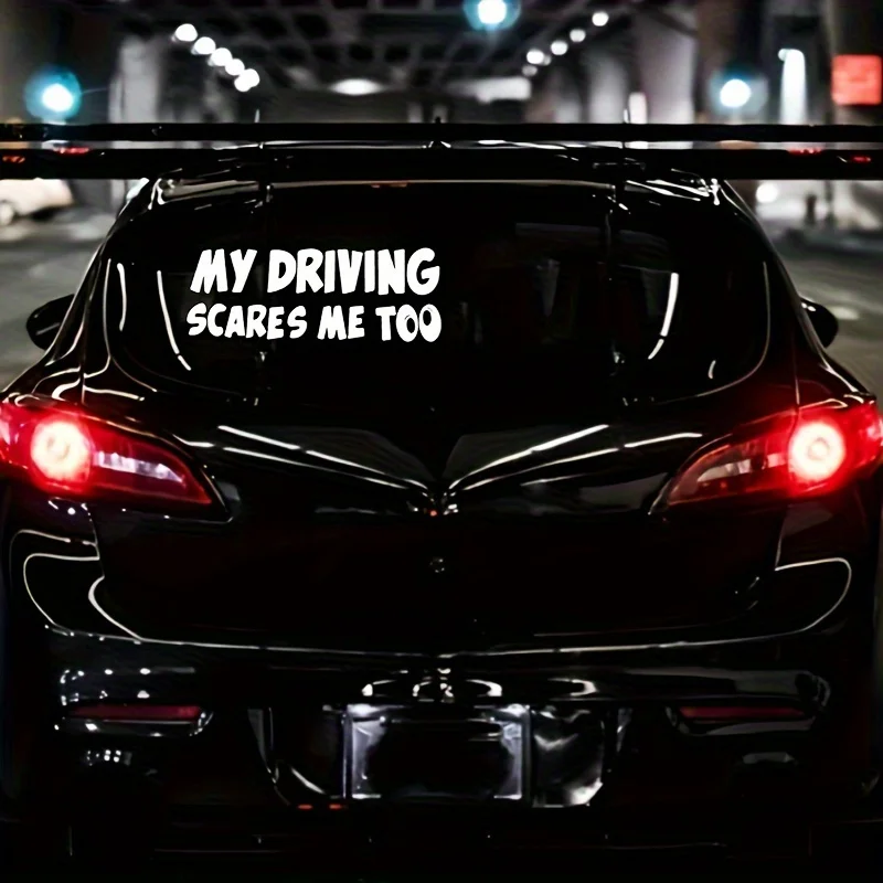 

Наклейка на мотоциклетный шлем "My Driving Scare Me Too" (5-11,8 дюймов), матовая виниловая, с жирным шрифтом, съемная, прочная, устойчивая к выцветанию
