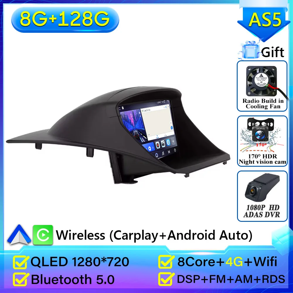 Android 16 Car Radio For Ford Fiesta 2009 - 2017 GPS Navigation Android Auto Carplay Wifi Video Stereo Screen Display 4G No 2din image 3