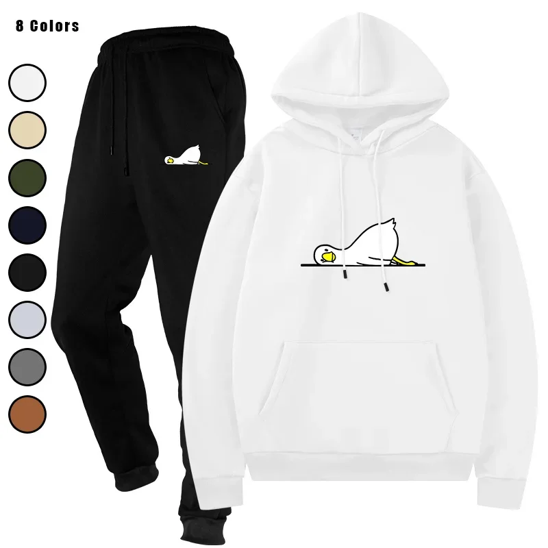 

Men's Sports Suits Hoodies + Pants Fashion Tracksuit Two Pieces Sets Running Casual Sweatshirts Sweatpants Men's Clothing
