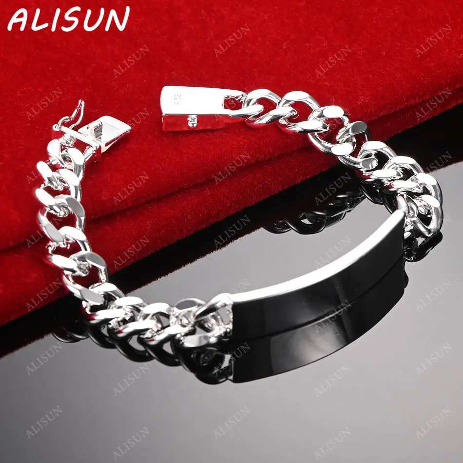 ALISUN 925 Sterling Silver Design Bracelet For Women Men Fashion Jewelry Charm Grace Noble Wedding Accessories