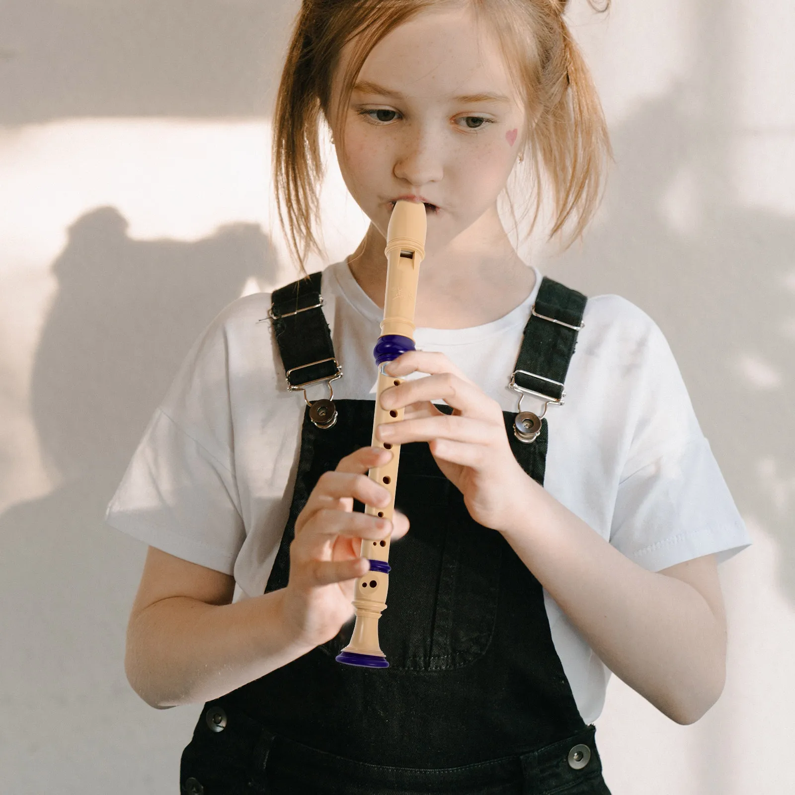 

1 Set 8-Hole Soprano Recorder Flute Beginner Kids Musical Instrument Child Student Accurate Pitch Sturdy Design Comfortable Play