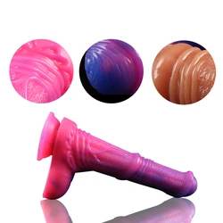 2 Color Huge Horse Dildo Anal Sex Toys Silicone Animal Penis Butt Plug For Women Insert Vagina G-Spot Massager Adult Supplies