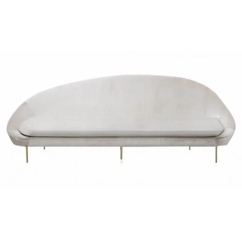 

Nordic modern simple flannel fabric three-person sofa, furniture sales office leisure designer sofa