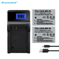 1400mAh Digital Battery NB-5L NB 5L For Canon SX200is SX210IS SX220HS SX230HS CB2LXE Shot S100 S110 SD950 SD Camera Batteries