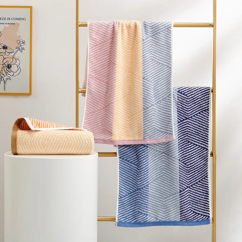 Adult Towel, Large Size, High Gram Weight, 100% Cotton Face Towel for Adults, Lint-Free, Extra-Large Towel