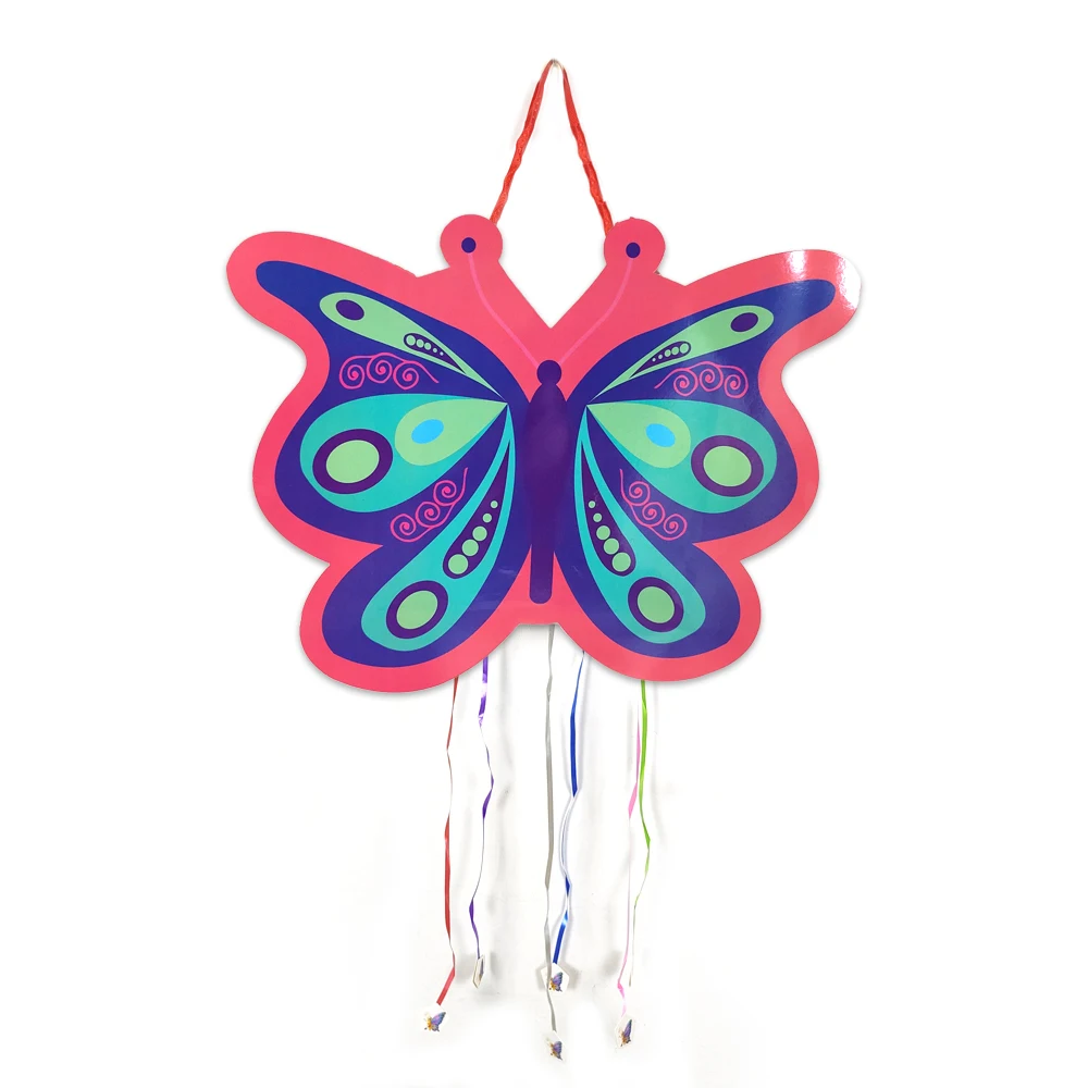 

1 шт./лот Новый дизайн бабочка тема пинаты Детские сувениры День рождения события вечерние украшения DIY картонная пината