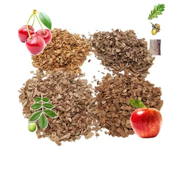 500g Assorted Woodchips Set Cherry Hickory Apple Oak for Smoking Guns Smoke Infusers Grilling BBQ Tools Cocktail Smoking Accesso