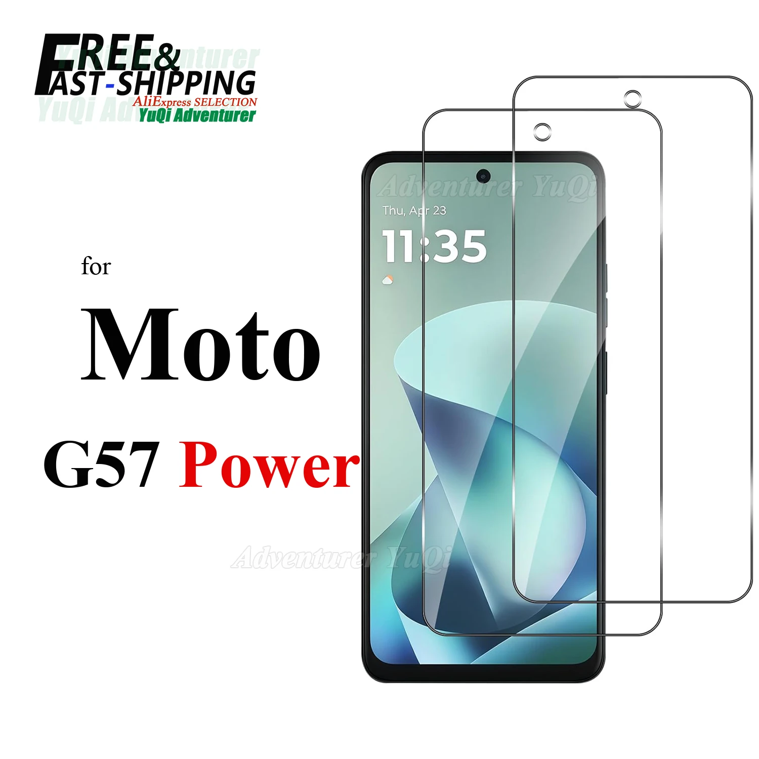 Screen Protector For Motorola Moto G57 Power 6.72 inch Tempered Glass HD 9H Transparent Clear Anti Scratch Case Friendly