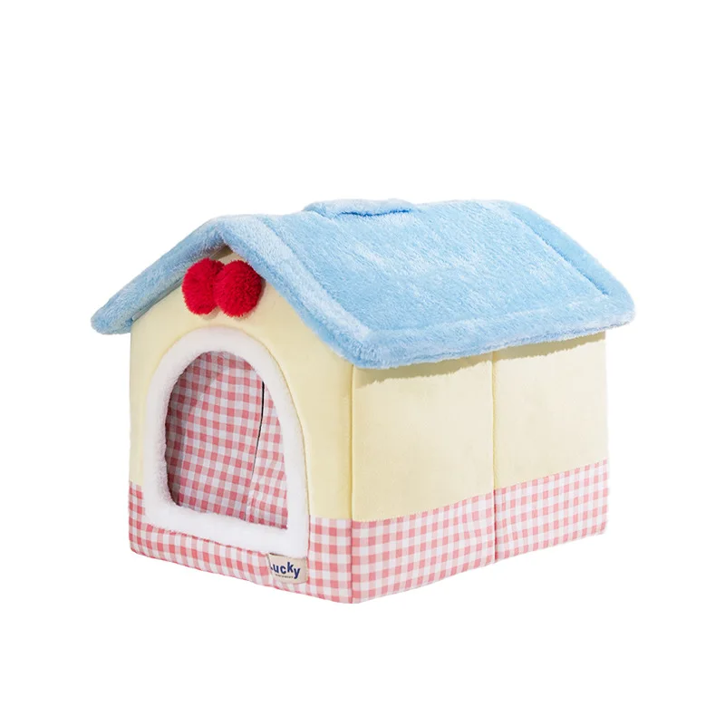 Casa cama cerrada para gatos y perros pequeños, todas las estaciones - imagen 2