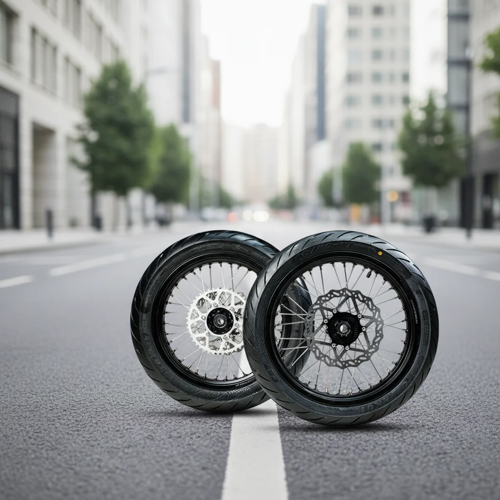 For Surron Ultra Bee Wheel Road/Off-Road Wheel Set Kit With Sliding Tire New Condition Aluminum Alloy Motorcycle Wheel Hub