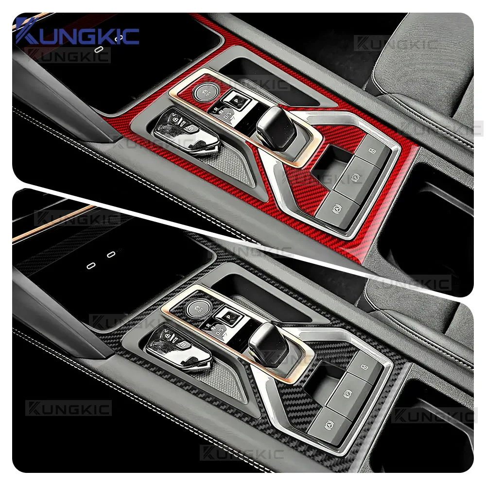 

Накладка на центральную консоль для Cupra Leon/Cupra Formentor 2025-2026, из настоящего мягкого карбона, для автомобилей с АКПП (LHD/RHD)