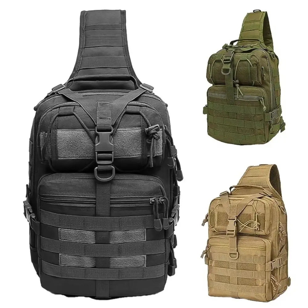 

Waterproof Hiking Crossbody Bag Oxford Lightweight Outdoor Mountaineering Bag Durable Large Capacity Camping Rucksack Unisex
