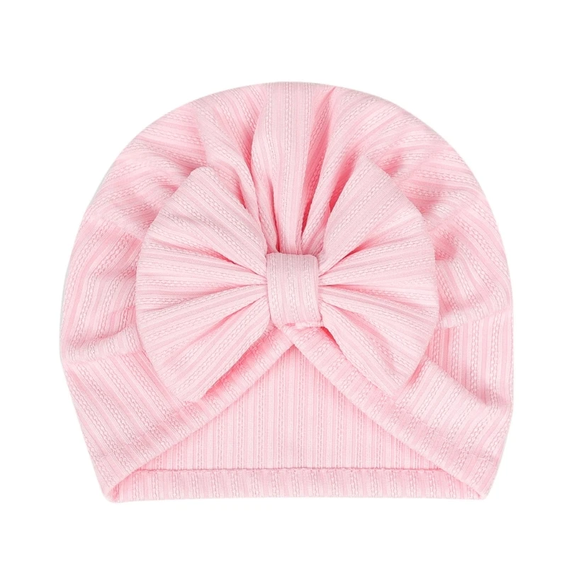 Baby Hat with Bows Infant Beanie Hat Fashion Turban Newborn Head Accessories image 4