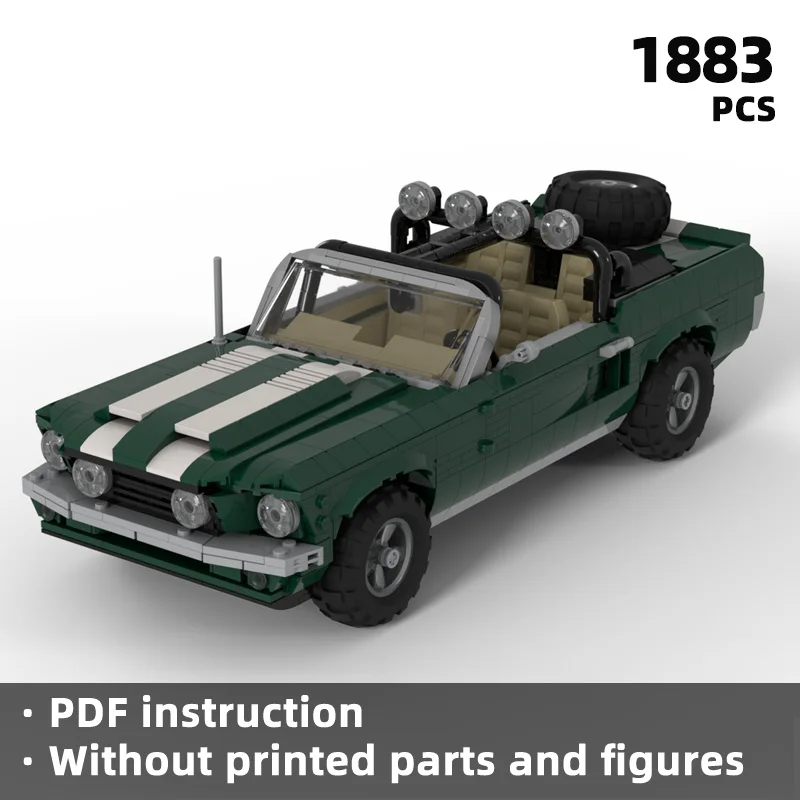 

Retro sports car building blocks: Road legend building blocks for retro vehicles, recreating collectible vintage sports cars