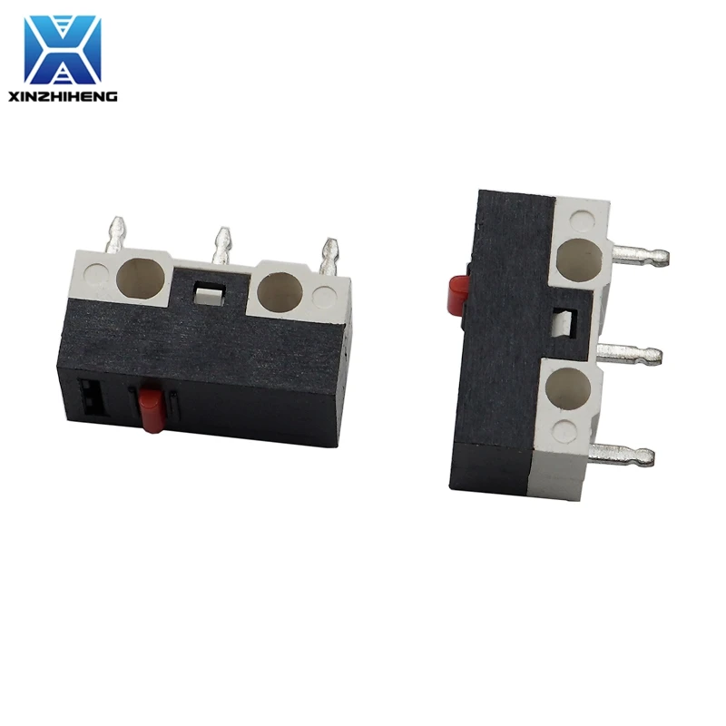 10pcs Micro Touch Switch Roller Straight Handle / Arc Rod Small Button Switch 3 PIN 1A 125V AC Used For Repairing Mouse Buttons