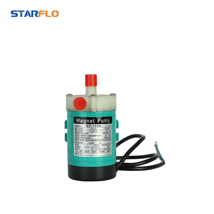 

STARFLO MP-10RN 110 В/220 В переменного тока мини-насос для домашнего пивного сусла центробежный перекачивающий кислотный насос для химического магнитного привода магнитный насос