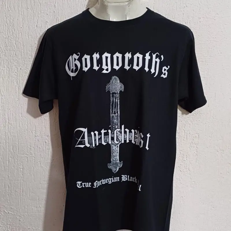 

Футболка Gorgoroth Antichrist, черная металлическая Mayhem 1349 marduk, бессмертный сатир,