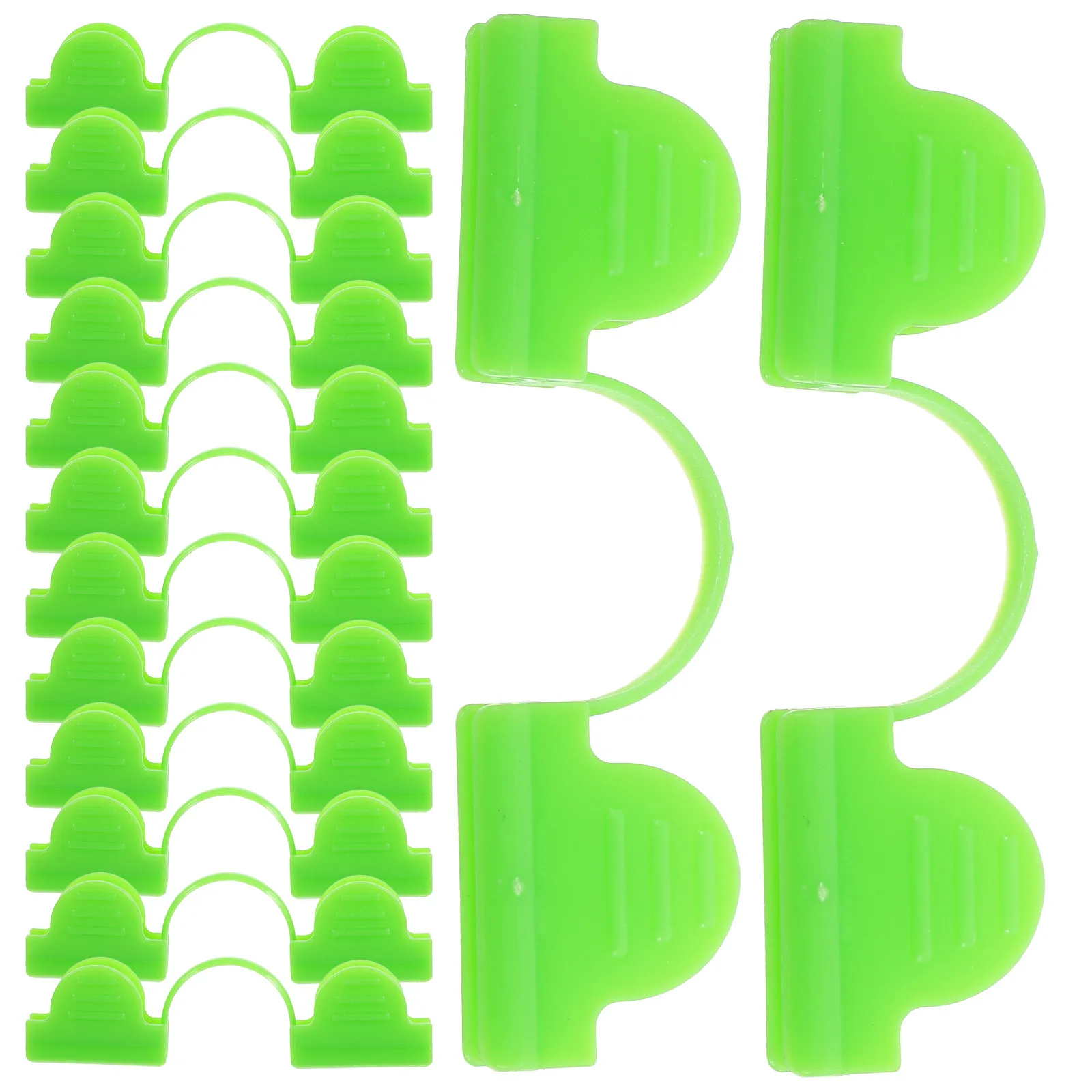 

50pcs Greenhouse Clips Plastic Fixing Clamps Garden Thermal Film Clamp Double Headed Durable Accessories Plant