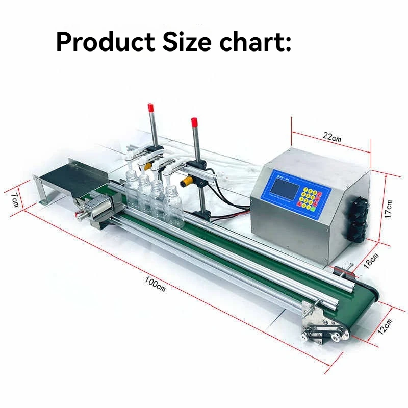 

Honey Filling Machine Automatic Juice Water Bottles Filler With Conveyor Belt Small Liquid Automatic Canning Machine
