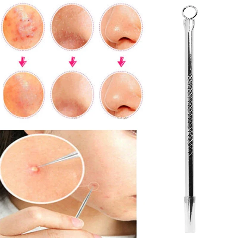 Acne Blackhead Remover Needles Black Spot Pimple Comedone Extractor Skin Care Women Beauty Acne Treatment Pore Cleanser 1PC