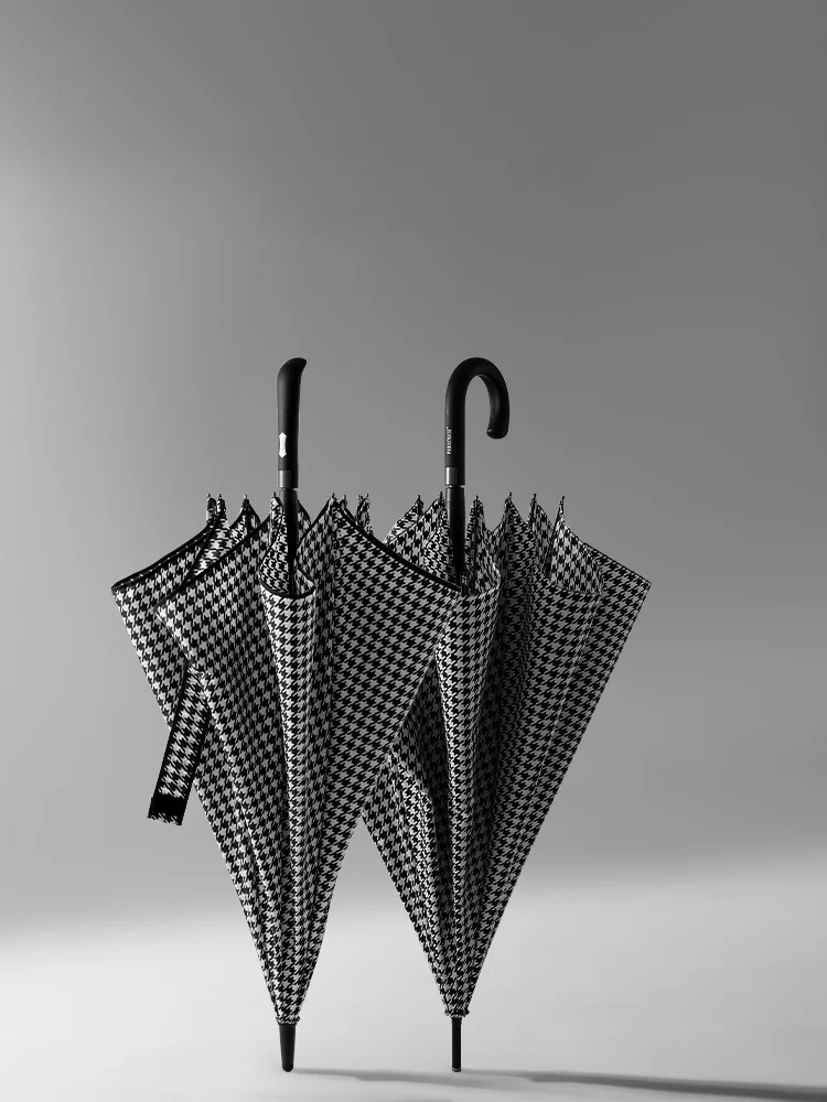 

Ретро Briti Sle зонт в клетку с длинной ручкой Auatic ветрозащитный портативный мужской женский роскошный складной зонт с пятью зонтами