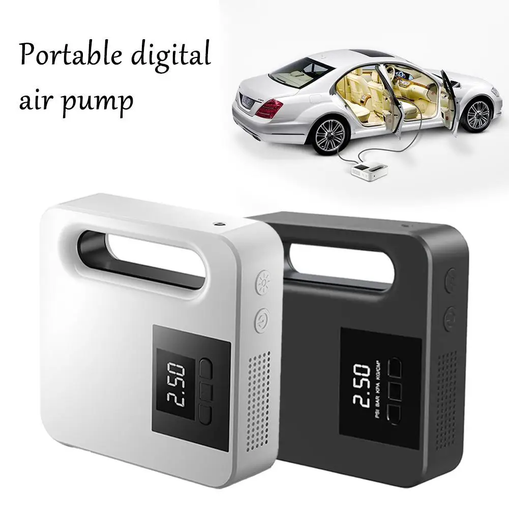 

12V Automotive Air Pump Portable Electric Tire Inflator Tyre Pump Digital Display Fast Inflating Auto Car Air Compressor