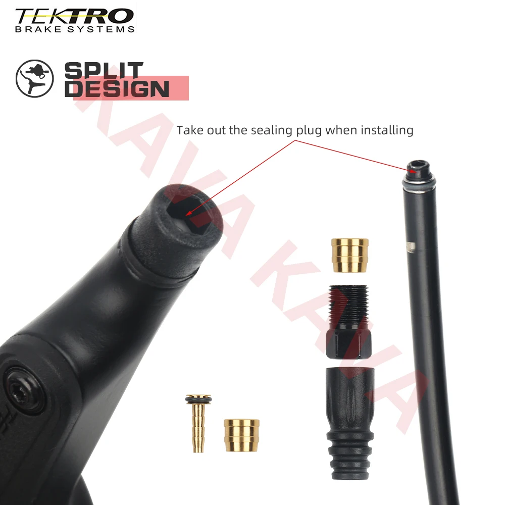 TEKTRO HD-M275 Mountain Bike Hydraulic Disc Brake Internal Routing Cable 1900mm MTB Disc Brakes 160/180/203mm Rotor