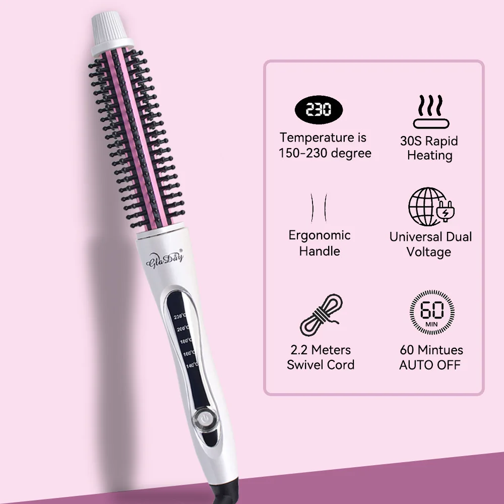 

Бытовая электрическая расческа для завивки волос двойного назначения, женские вьющиеся волосы, ленивый уход за короткими волосами, пушистая пряжка для завивки волос Inward