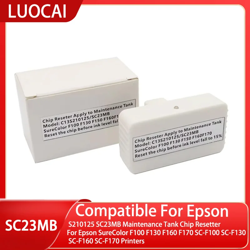 엡손 SureColor SC-F170 프린터용 유지 보수 탱크 칩 리셋기, S210125, SC23MB, F100, F130, F160, F170, SC-F100, SC-F130, SC-F160