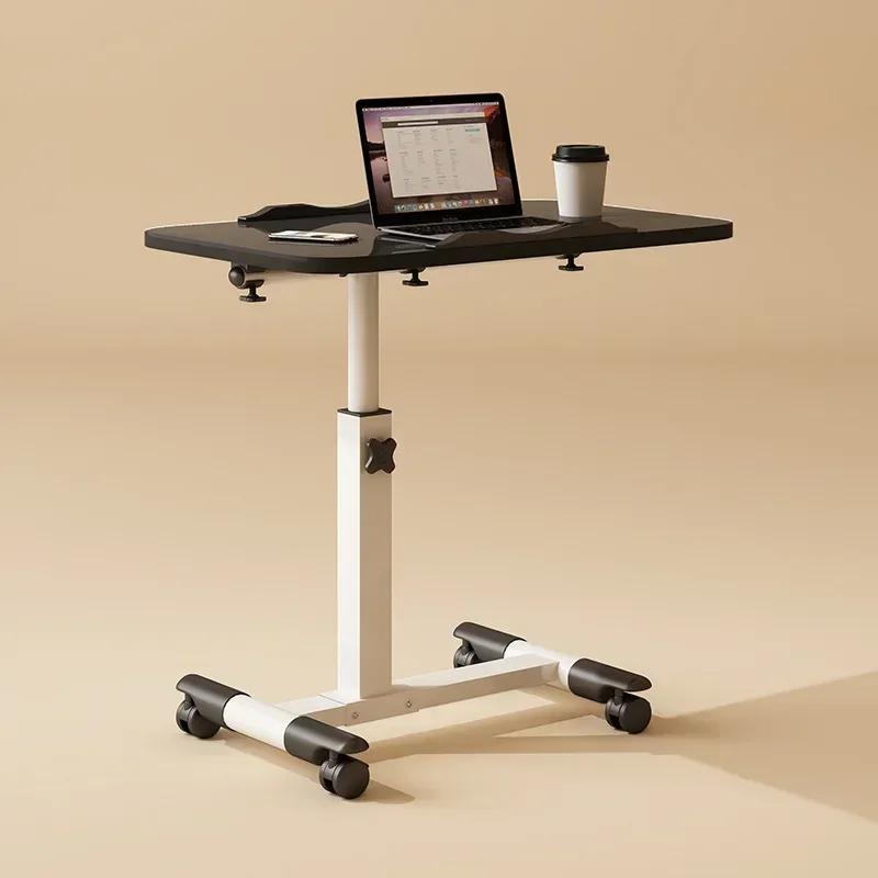 Bed desk Bedroom mobile table Foldable rotating lifting bedside table