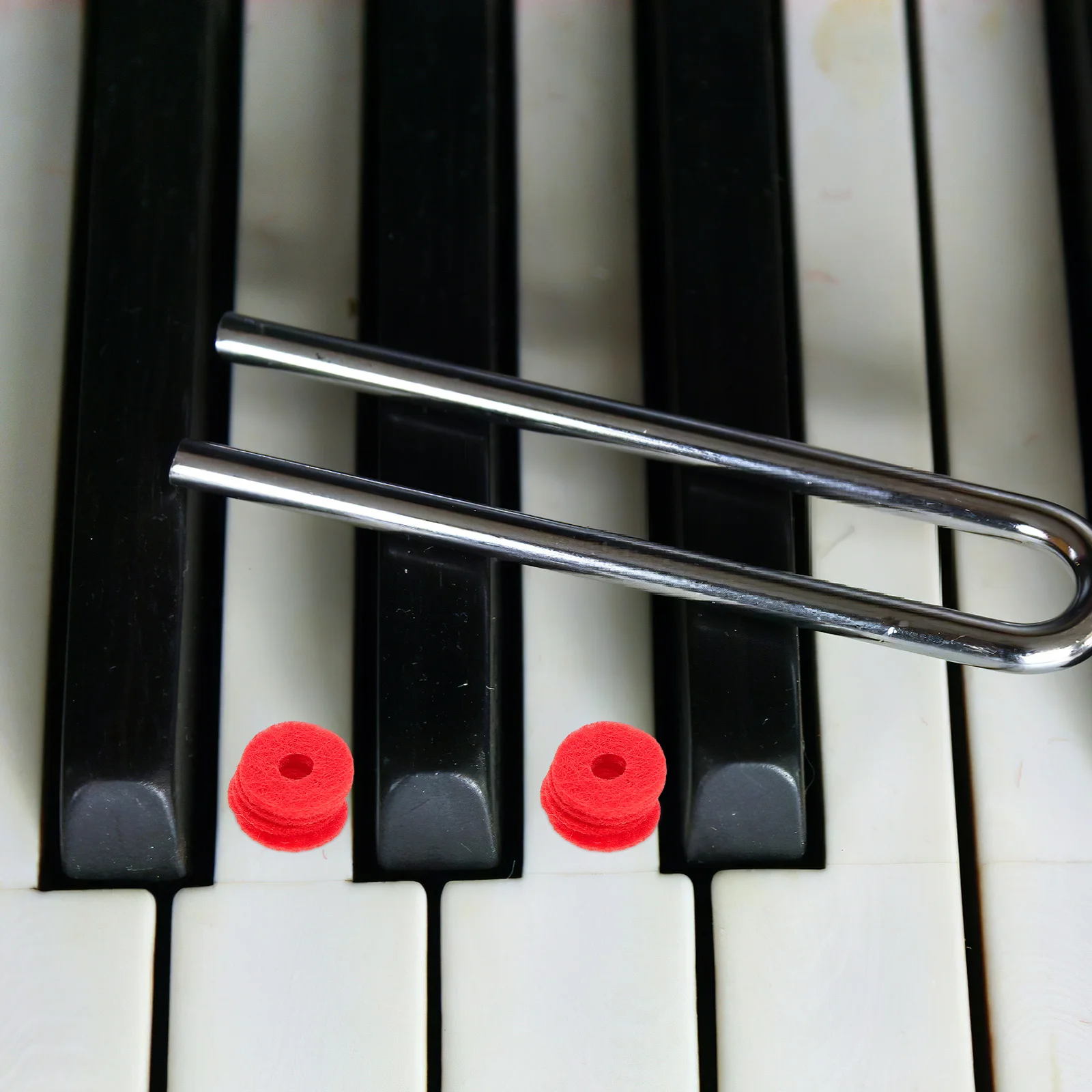 

90pcs Piano Accessories Felt Washers Red For Keyboard Balance Rail Repair Maintenance Piano Pads Tuning Hammer Pedal Tool