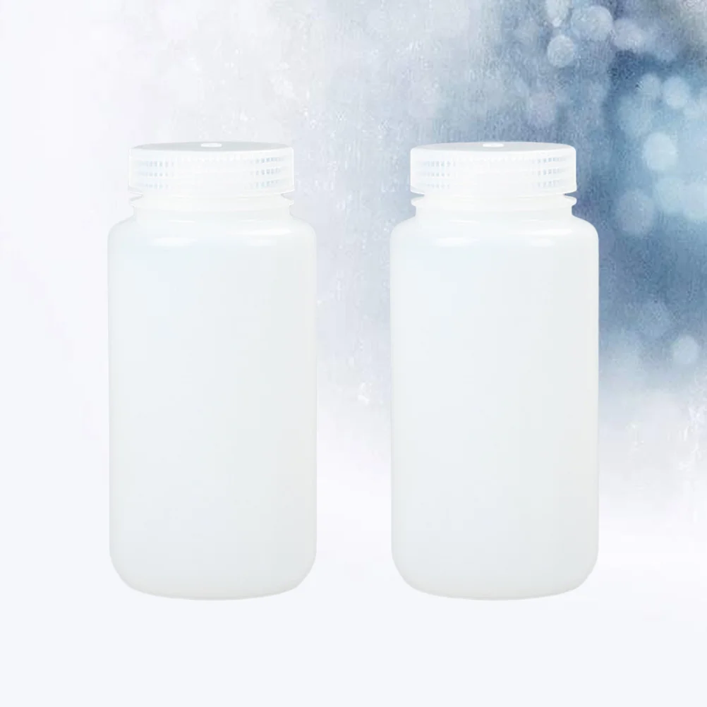 2Pcs Disinfectant Liquid Bottles Hdpe Smooth Plastic Refillable Container for Lotion Shampoo Water Holder Leakproof Home