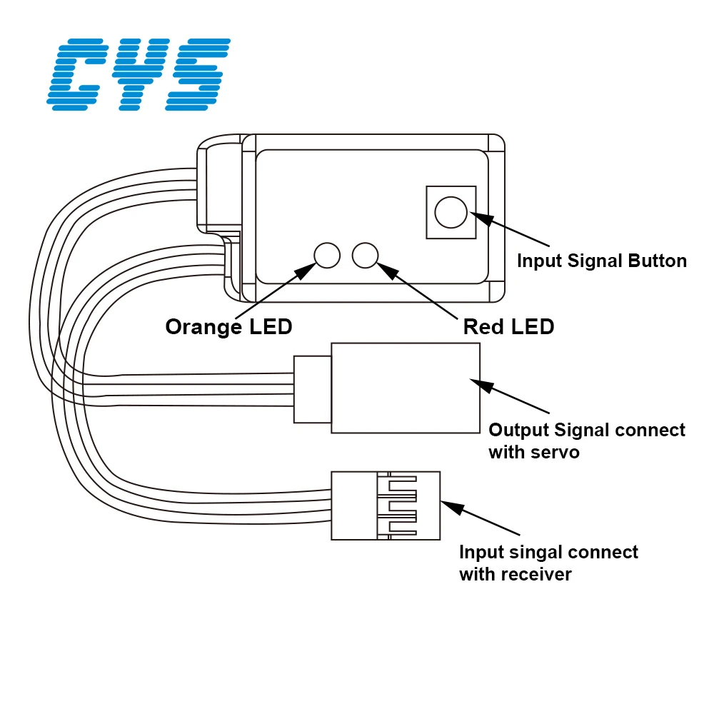 High Precision Fail Safe for RC Servos Protecting RC Car Airplane Helicopter Models JR Connector