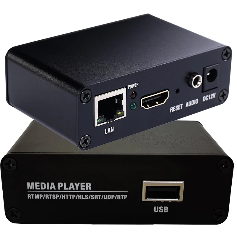 OTV-UMP1 Dispositivo encoder per trasmissione live senza pilota da USB a rete video HD Lettore multimediale USB live con spinta disco U con uscita HD