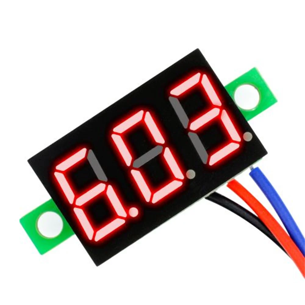 5Pcs DC 0-30V 5-30V 0.36inch Digital Voltmeter Mini LED Car Voltmeter Voltage Volt Meter Voltage Indicator Panel Battery Monitor