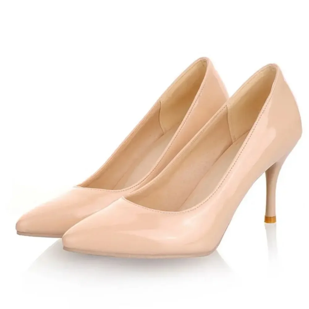 Plus Big Size 32-50 Shoes Woman 2017 New Arrival Wedding Ladies High Heel Fashion Sweet Dress Pointed Toe Women Pumps A-3