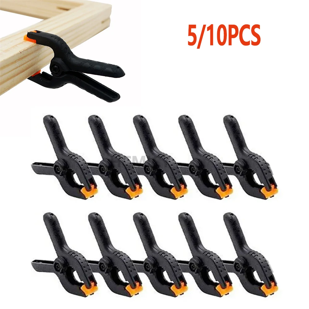 

5/10Pcs Nylon Spring Clamps Plastic Heavy Duty Grip Clips SetSpring Clip Photo Studio Light Background Clips Fixed Accessory