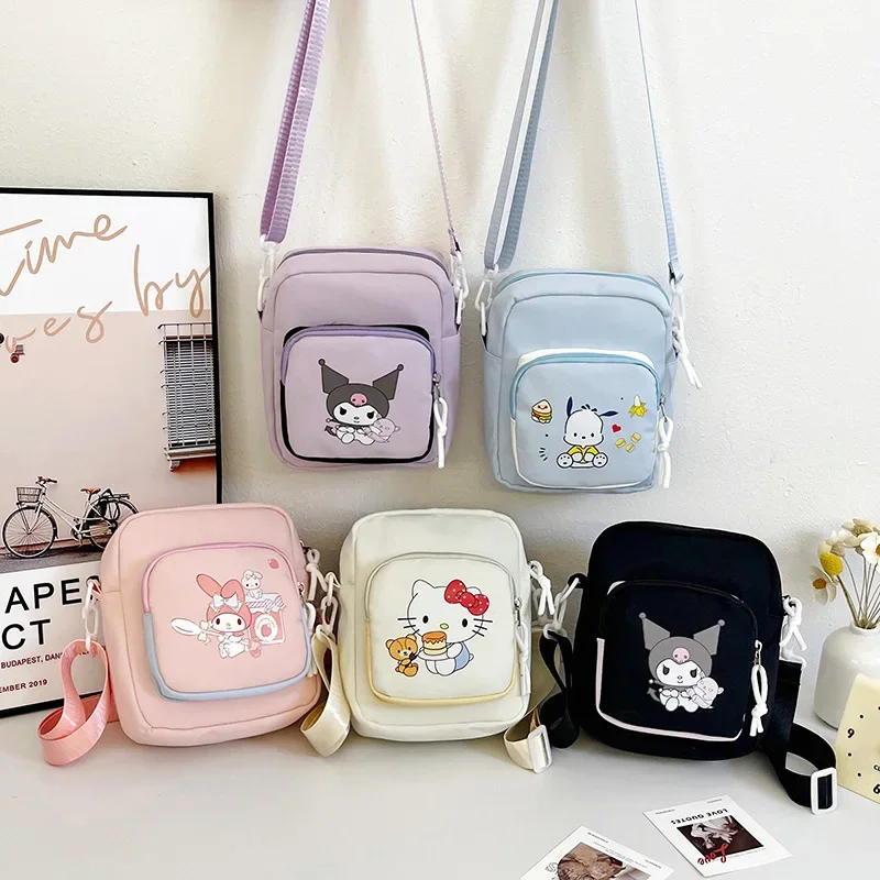 Crossbody Bags Sanrio Shoulder Messenger Bags Cute Cartoon Portable Backpacks Hellokitty Cinnamorol Kawaii Coin Pouch for Girls