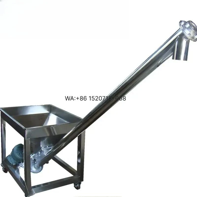 Wmwmnu for Fully Automatic Stainless Steel Plastic Granules Powder Inclined Screw Conveyor Feeder Loader