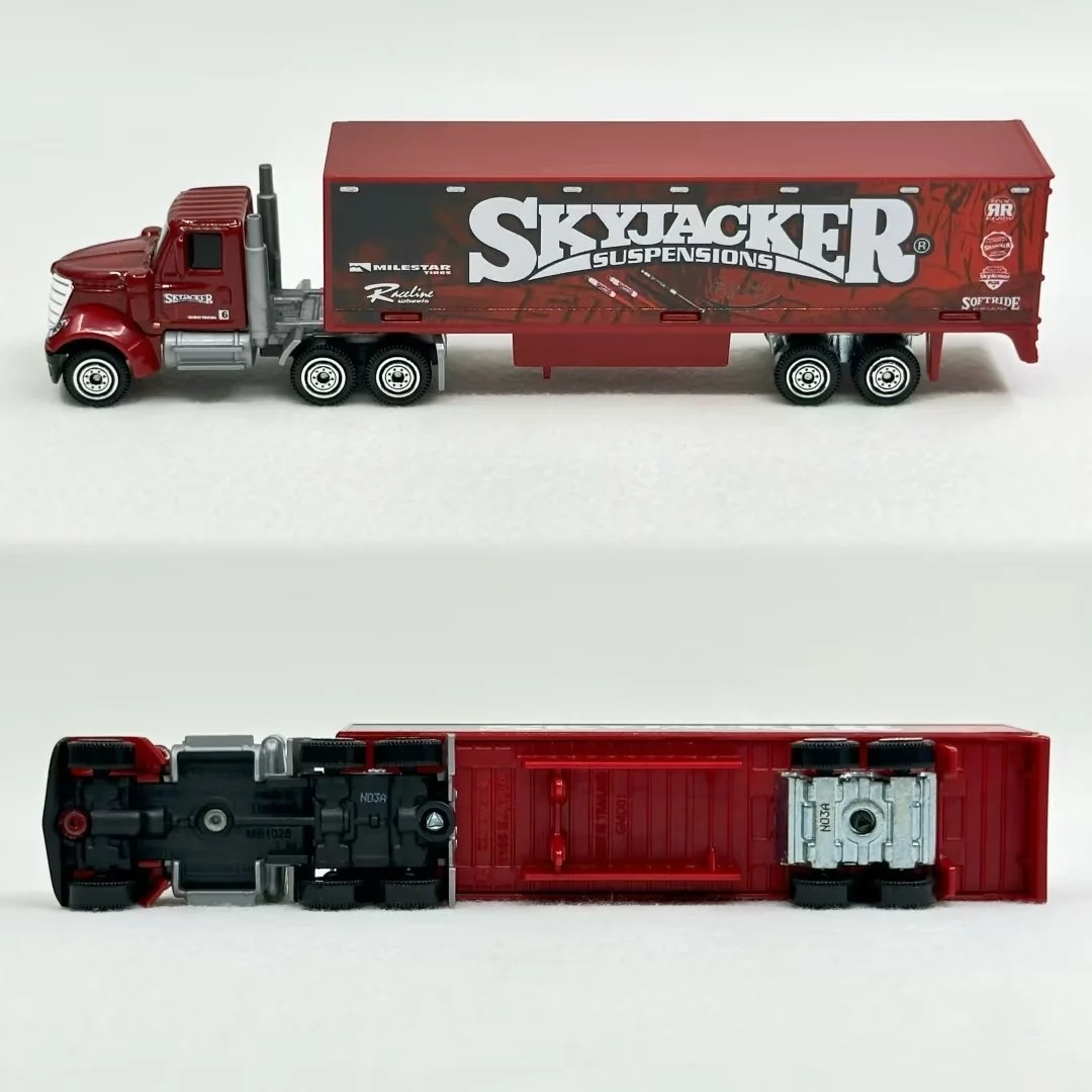 نموذج سيارة من خليط معدني لعلبة الثقاب - لعبة City Hero Racing Fedex Mb1026 نموذج مقياس سيارة قابل للجمع غير يتم التحكم فيه عن طريق الراديو #3