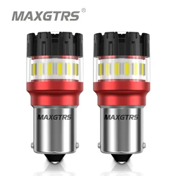 2x P21W BA15S LED Canbus Bulbs 1156 7440 W21W T20 3157 P27/7W Lamp for DRL Reverse Parking Signal Backup Light Lens 12V