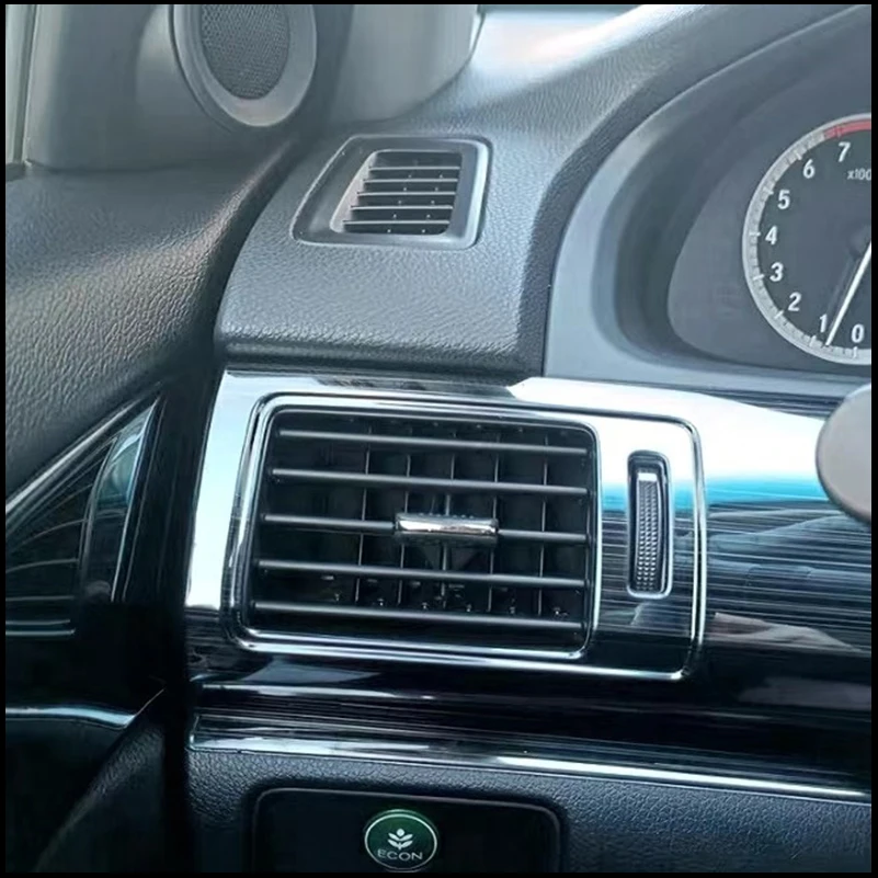 Car Styling For Honda Accord 2013-2016 9th Instrument Vent Center Control Panel Cover Trim Decorative Strips Auto Accessories